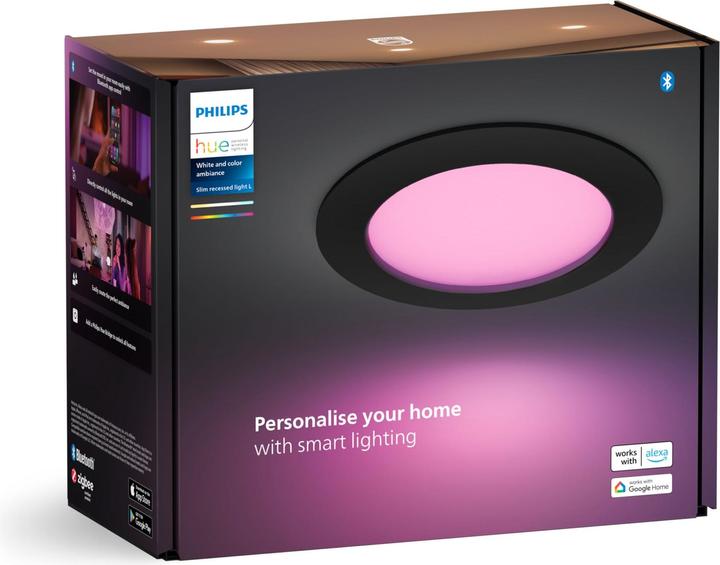 Productafbeelding Philips Hue White & Color Ambiance Slim Recessed (1200 lm)
