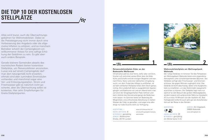 Produktbild Traumziele mit dem Wohnmobil in Deutschland, Österreich und der Schweiz (Deutsch, Michael Hennemann, 2023)