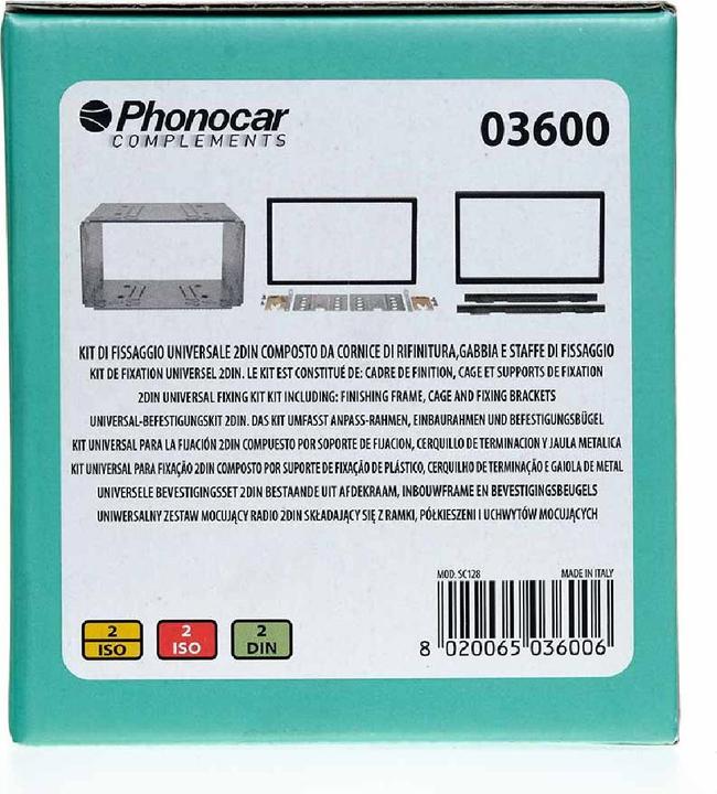 Immagine prodotto Phonocar Kit di montaggio nero