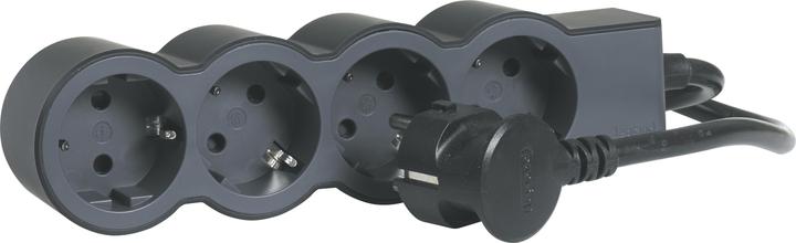 Immagine prodotto Legrand Striscia di prese piatte 4x prese, cavo da 5 metri Nero 694570 (4 x, 5 m)