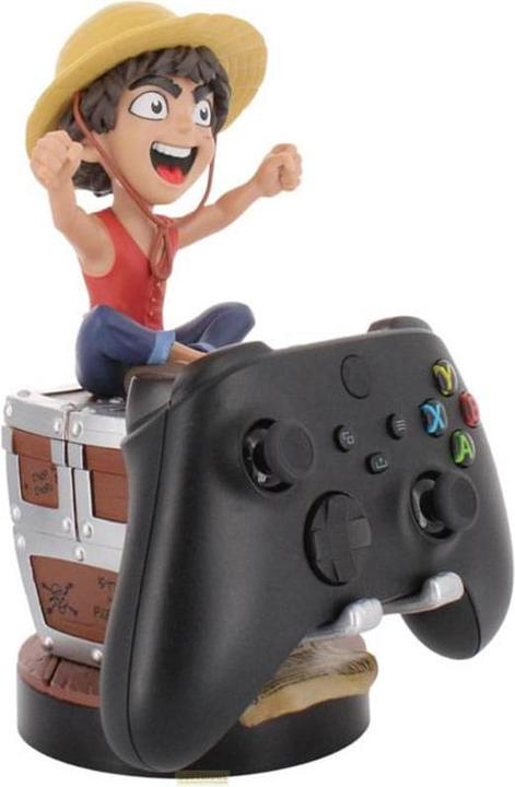 Actual product image Exquisite Gaming One Piece Cable Guys Charging Holder Monkey D. Ruffy Wanted Poster 21 cm