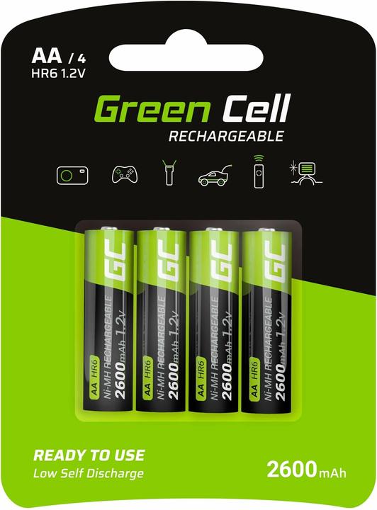 GreenCell Battery - 1.2 V (4 pcs., AA, 2600 mAh)