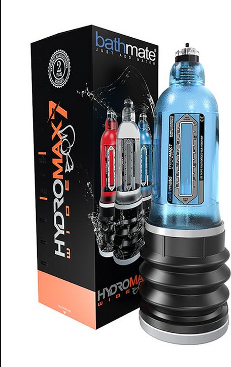Actual product image Bathmate Hydromax X30 Penis Pump Wide Boy Blue