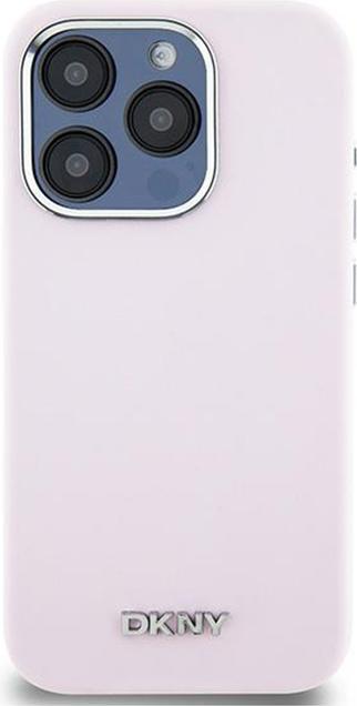 Actual product image DKNY DKHMP14LSMCHLP iPhone 14 Pro 6.1" różowy/pink hardcase Liquid Silicone Small Metal Logo MagSafe (Apple iPhone 14 Pro)
