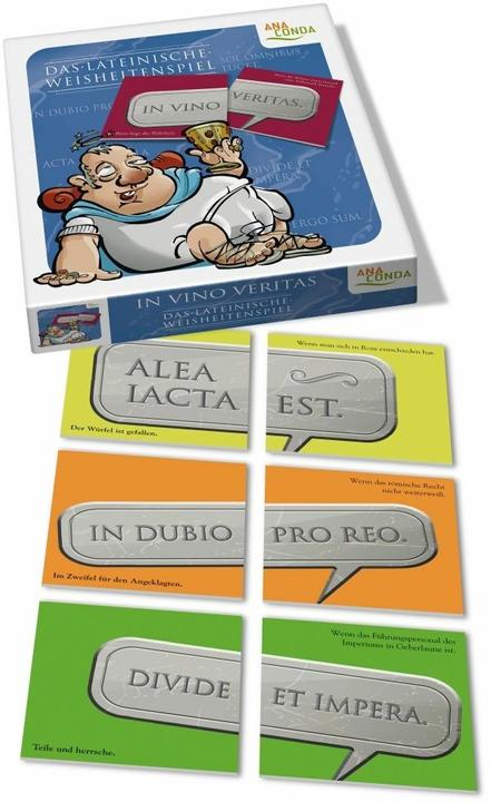 Actual product image In vino veritas The Latin wisdom game (German)