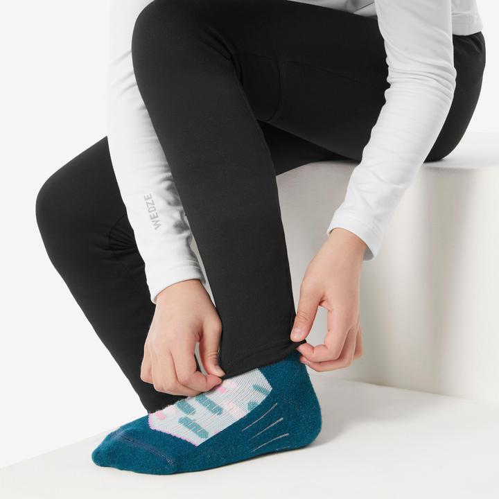 Produktbild Wedze Skiunterwäsche Funktionshose Kinder - BL 500 schwarz (146)