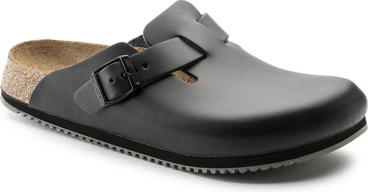 Actual product image Birkenstock Boston Super Grip Natural Leather Narrow (48)