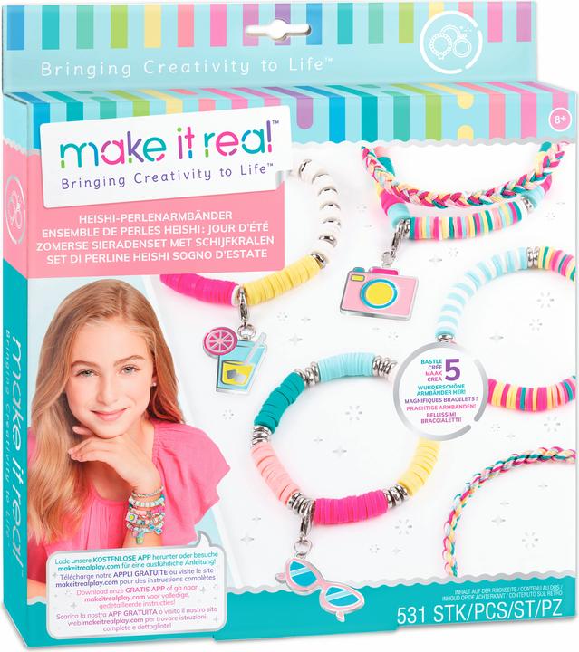 Actual product image Make it Real Heishi bead bracelets