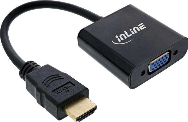 InLine ® Dongle converter HDMI to VGA, with audio, input HDMI, output VGA and stereo audio