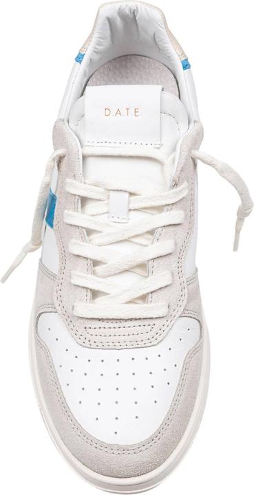 Produktbild D.a.t.e. sneakers court 2.0 in leather and suede color white and bluette (43)
