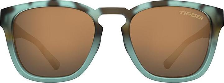 Actual product image MGA Tifosi Grin Polarised Matte Blue Turtle Glasses (1 Glass Brown 15.4% Light Transmission) (New)