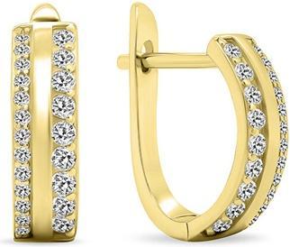 Produktbild Brilio Silver - Decent gold-plated earrings with zircons EA473Y