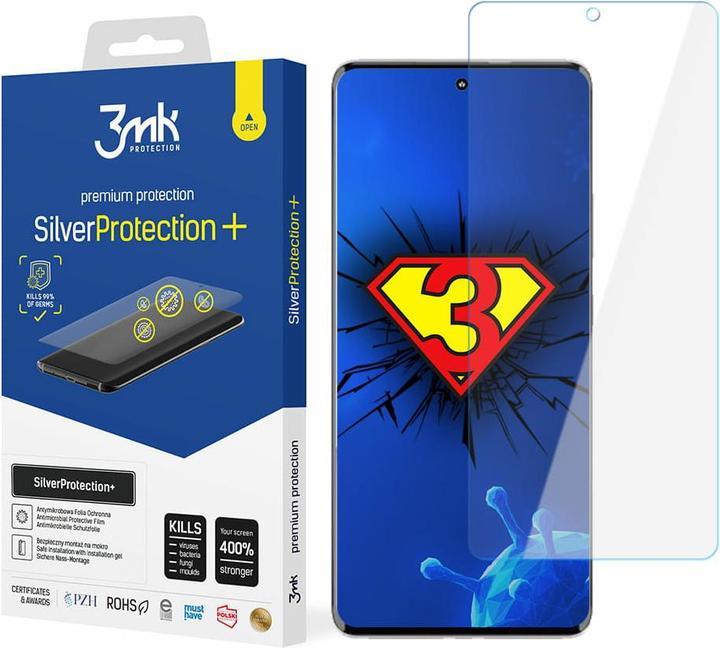 Actual product image 3MK SilverProtection+ screen protection film, screen protector film (1 Piece, Motorola Edge 40)
