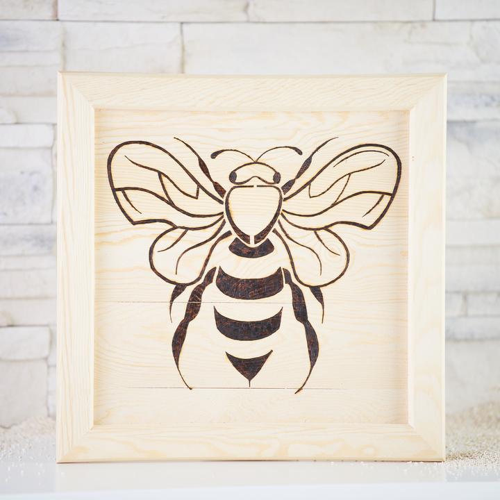 Image du produit VBS Cadre photo en bois "Carré", 37 x 37 cm, intérieur 30 x 30 cm