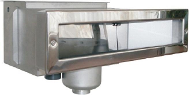 Actual product image Astral Pool Stainless steel skimmer with narrow mouth 550 to 650 for concrete and tiled pools 56316 A600