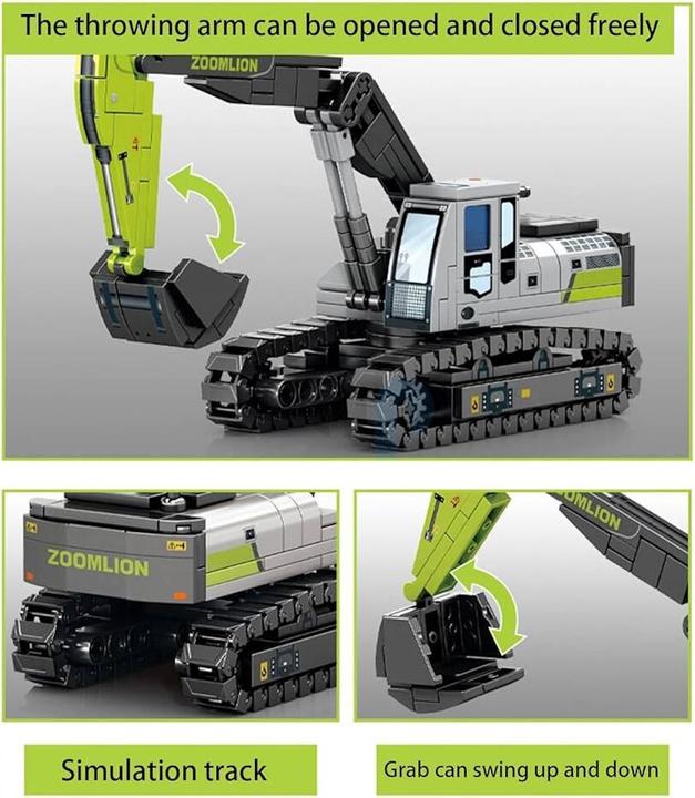 Produktbild Sembo 705103 - Rauppen-Bagger Zoomlion (236 Teile)