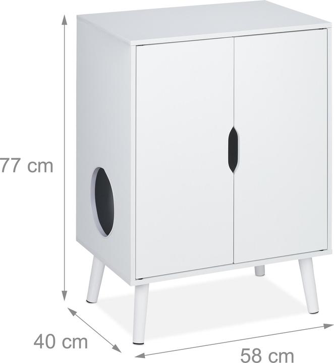 Actual product image Relaxdays Cat cabinet (Cat litter box closed)