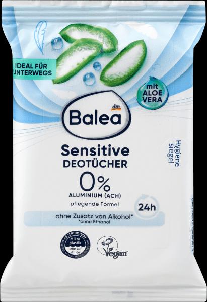 Actual product image dm Balea Deodorant wipes Sensitive (Cleaning cloths)
