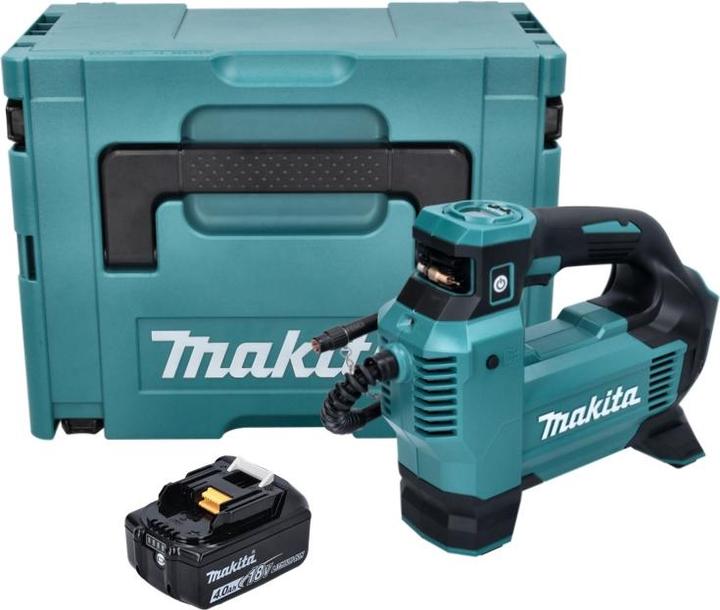 Produktbild Makita DMP 181 M1J Akku Kompressor 18 V 11,1 bar + 1x Akku 4,0 Ah + Makpac - ohne Ladegerät