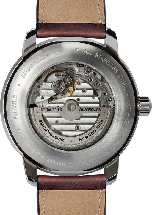 Produktbild Zeppelin Laikrodis Atlantic 8470-3 Automatik Granatowy (Analoguhr, 40 mm)