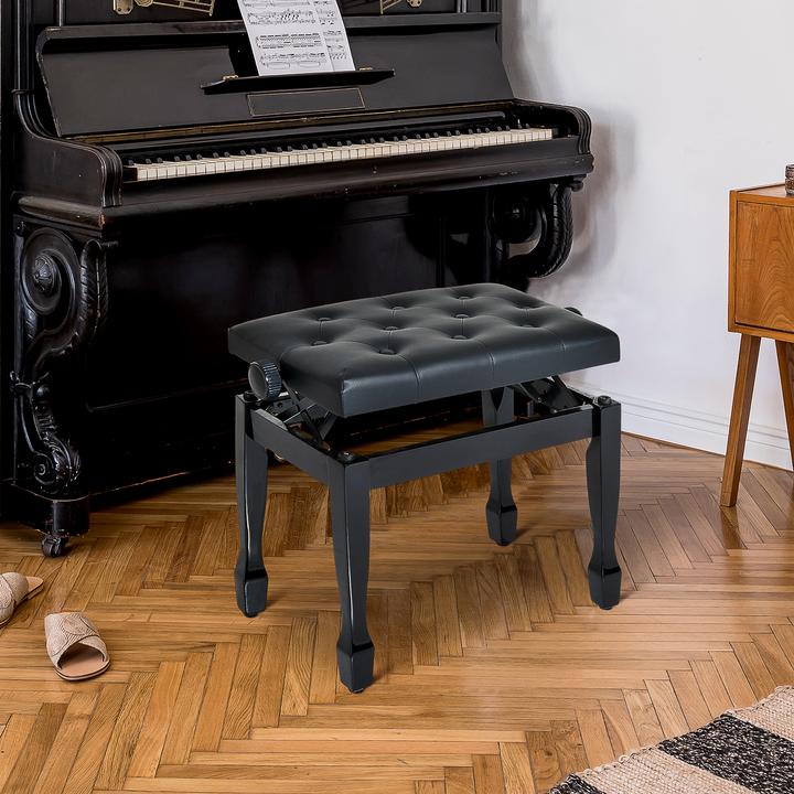 Image du produit Homcom Banc de piano Stylé, robuste, durable (Chaise de musicien)