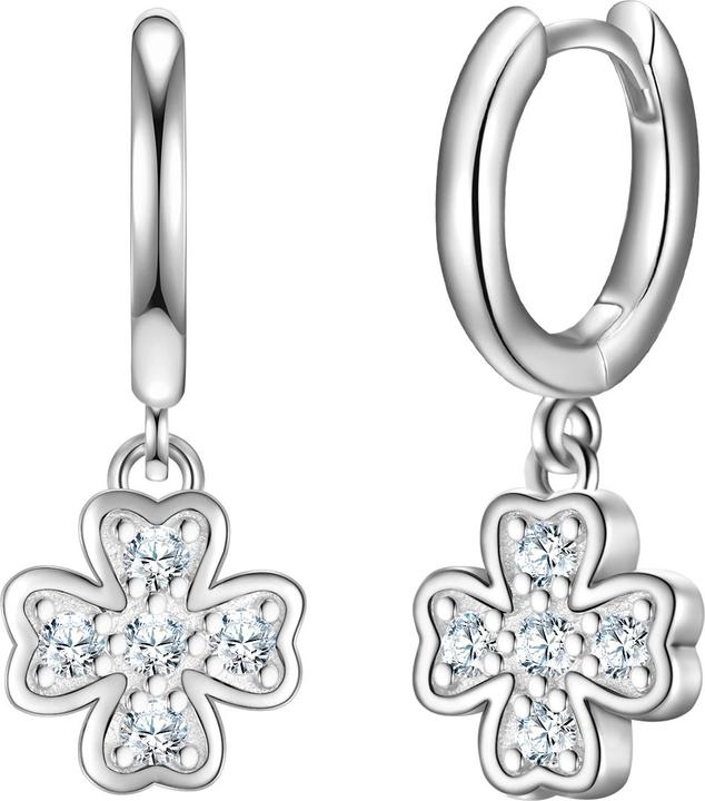Glanzstücke München Damen Ohrringe Kleeblatt Sterling Silber - 34564 (Sterling Silber)