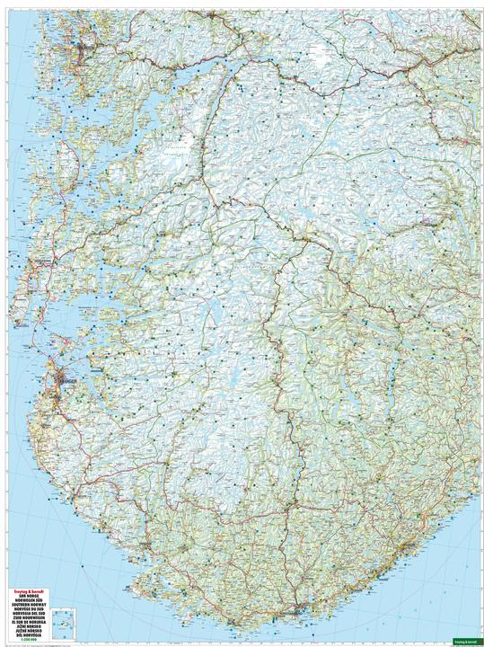 Produktbild Norwegen Süd, Strassen- und Freizeitkarte 1:250.000, freytag & berndt (freytag & berndt, Ungarisch, Slowakisch, Englisch, Norwegisch, Niederländisch, Italienisch, Spanisch, Tschechisch)