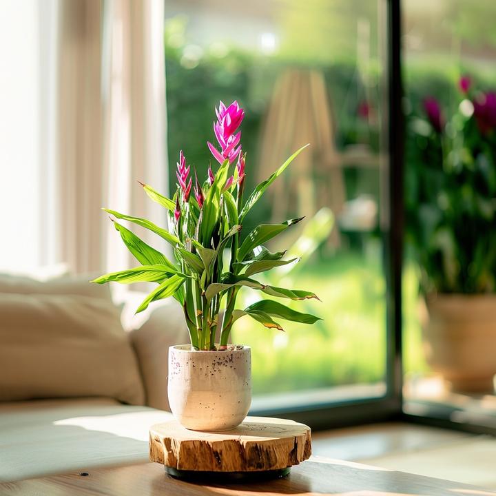 Immagine prodotto Plant in a Box Curcuma alismatifolia 'Siam Splash' - Kurkumen (40 cm, Amichevole per gli animali)