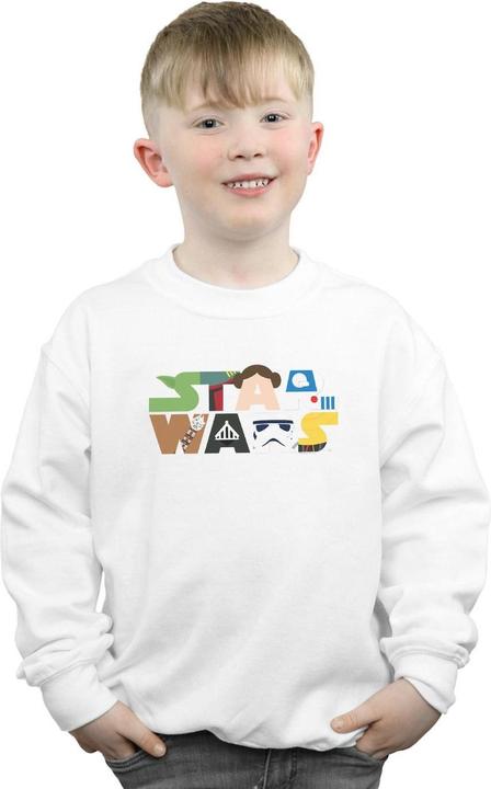 Actual product image Star Wars Boys Character Logo Sweatshirt (140, 146)