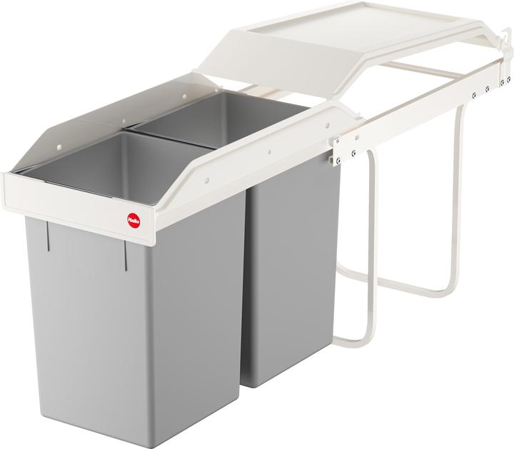 Actual product image Hailo Multi-Box duo L, built-in waste bin, 2x14 litres (30 l)