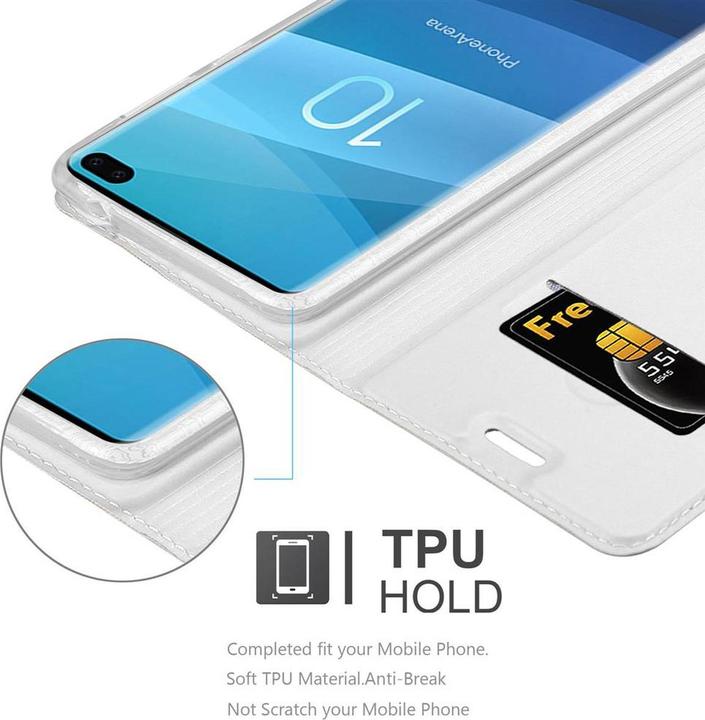 Actual product image Cadorabo Book Classy Style Cover (Samsung Galaxy S10+)