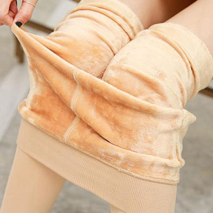 Immagine prodotto Noya Warme Damen Winter Leggings Plüsch gefüttert (One Size) (Taglia unica)