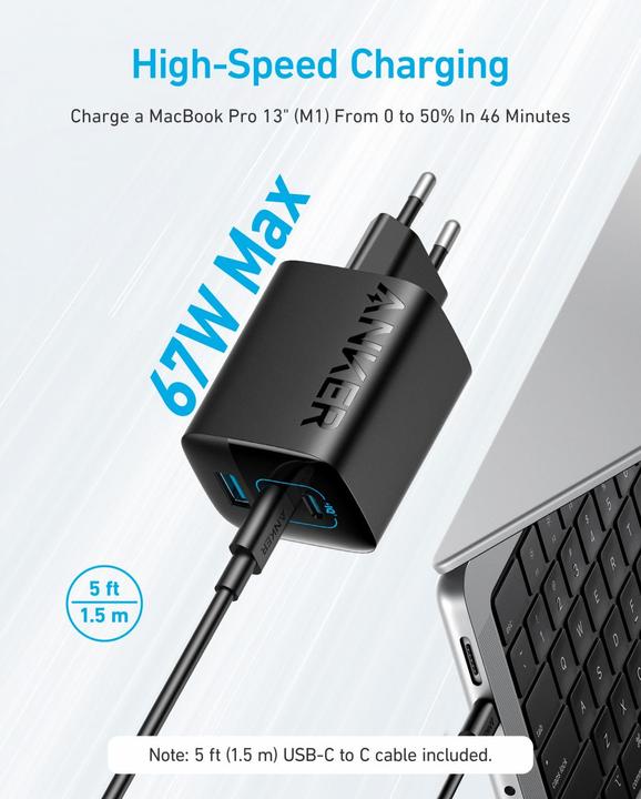 Produktbild Anker 336 Charger (67W) (67 W)