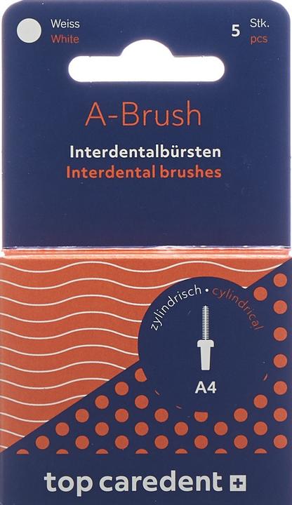 Actual product image Top Caredent A4 IDBH-W Interdentalbürste weiss >1.0mm (5 x, 2.20 mm)