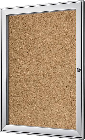 Produktbild eurokraft pro Schaukasten mit Flügeltür (Magnettafel, Pinnwand, 52.5 x 69.5 cm)