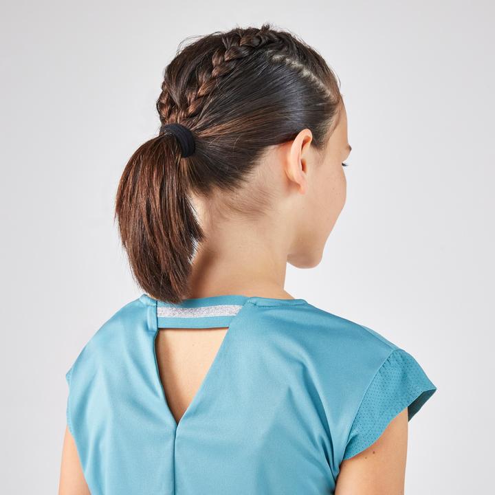 Actual product image Artengo Tennis-Shirt Mädchen TTS Soft türkis (12, 13, 14)