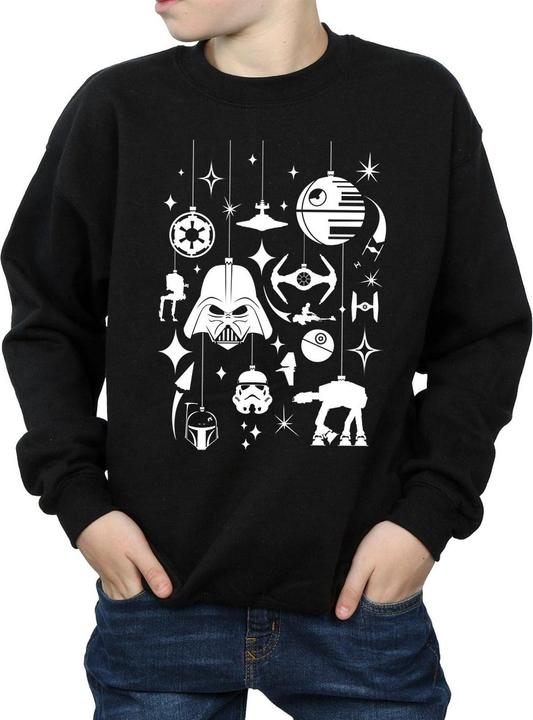 Actual product image Star Wars Boys Christmas Decorations Sweatshirt (116)