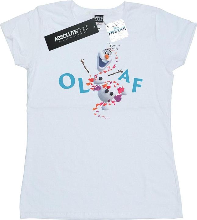 Immagine prodotto Disney Frozen 2 Olaf Leaf Jump Maglietta Donna (L)