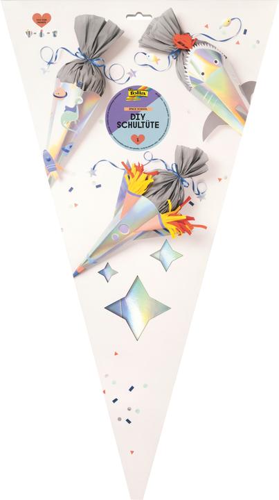Image du produit Folia Set de bricolage cornet pour écolier Space School (68 cm, 7 x)
