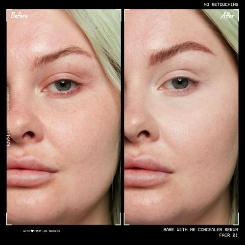 Actual product image NYX Professional Make-Up Bare With Me Concealer Serum (1 Fair)