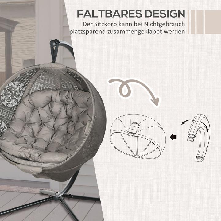 Immagine prodotto Outsunny Sedia sospesa (120 kg)