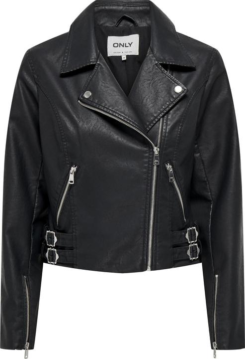 Only Bandkragen Ärmelbündchen mit Reissverschluss Bikerjacke Bikerjacke