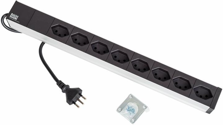 Bachmann Striscia di presa 19", 8xP13, 90°, SZ (8 x, Tipo 13, 3 m)