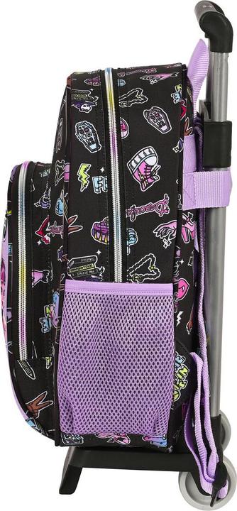 Immagine prodotto Monster High Zaino scuola con ruote Creep Nero 28 x 34 x 10 cm