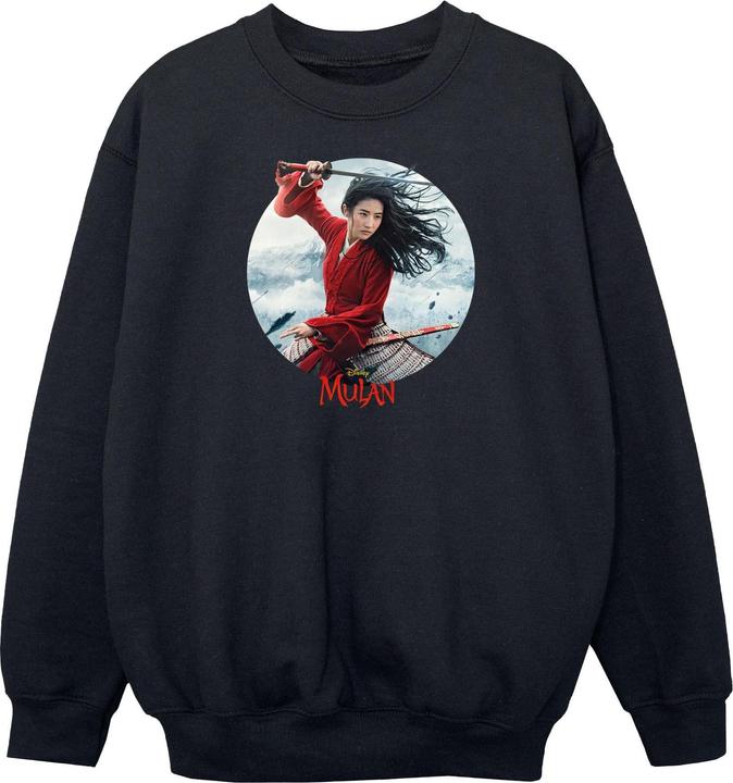 Actual product image Disney Girls Mulan Movie Sword Poster Sweatshirt (104)