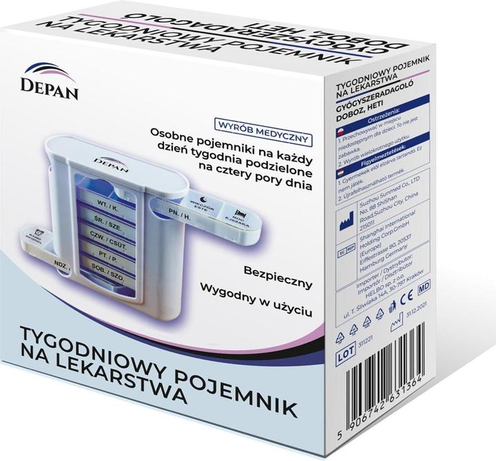 Productafbeelding Depa Medyczny tygodniowy pojemnik na lekarstwa kasetka