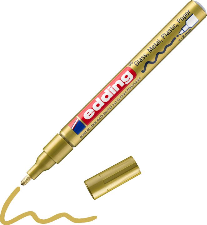 Image du produit Edding 751 - Marqueur à peinture (Couleurs dorées, 2 mm, 1 x)