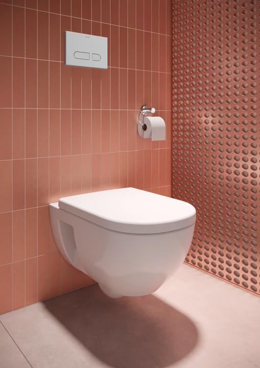 Immagine prodotto Duravit Vaso sospeso D-Code, lavabo, senza bordo, 370x570x360 mm, 4,5/3 litri, bianco lucido