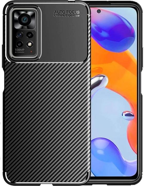 Produktbild Screenguard Xiaomi Redmi Note 11 Hülle Carbon Design TPU Case (Xiaomi Redmi Note 11)