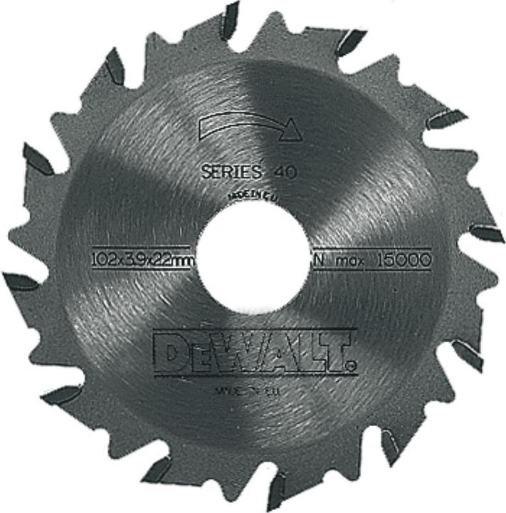 Produktbild DeWalt HMNutfräser (für Lamellendübelfräsen)/ DT1306Blattstärke: 4.0mm / Bohrung: 22mm / Zähnezahl: 12